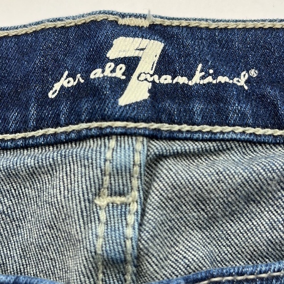 7 For All Mankind Gwenevere Ankle Mid Rise Size 26 - Picture 8 of 16